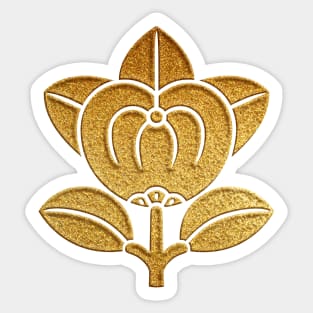 Gold Tachibana Kamon Sticker